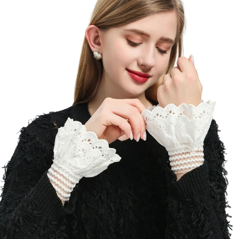 

Sweater Sleeves Flared Sleeves False Wrist Cuffs Decoration Wrist False Sleeves Dropship