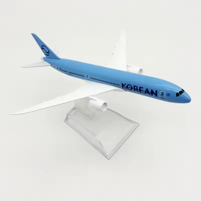 16 سنتيمتر نماذج الطائرات الخطوط الجوية الكورية بوينغ 787 مقياس سبيكة معدنية دييكاست نموذج طائرة طائرة الهواء الكورية #4