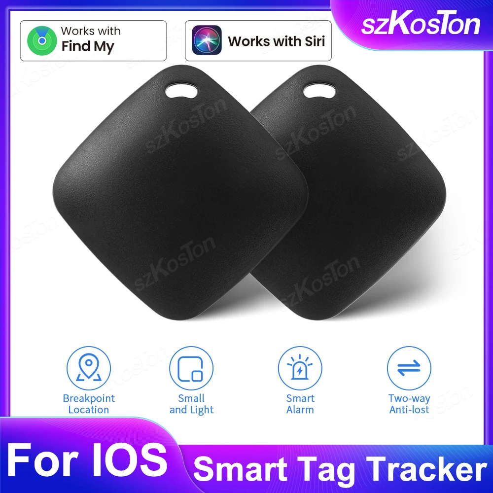 Mini Smart Tracker Works with IOS Find My APP Smart Tag Key Finder Anti-Lost Tracking Device Bluetooth-compatible for IOS System