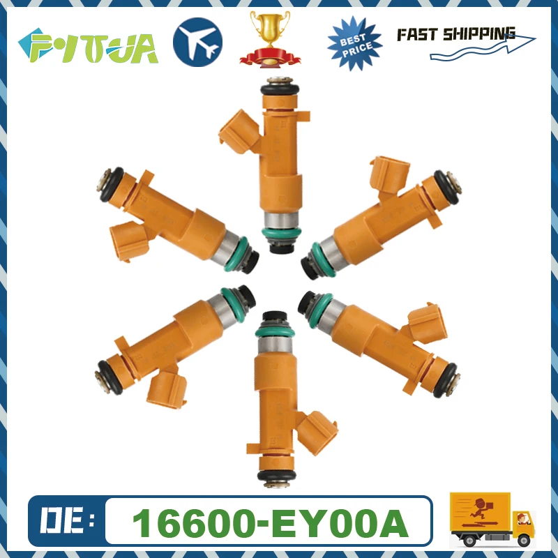 

6pcs fuel Injector 16600-EY00A 16600EY00A for Nissan 370Z Infiniti EX37 FX37 G37 M37 Q40 Q60 Q70 QX50 QX70 3.7L 2008-2017 842-12