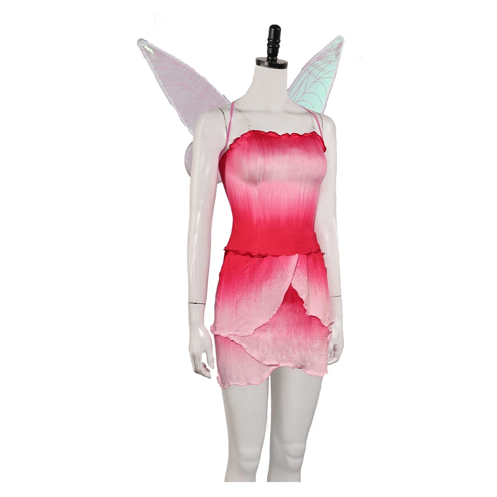 Cartoon Fantasy Tinker Cosplay Bell Rosetta Costume Adult Women Disguise Vest Skirt Wings Outfits Halloween Carnival Party Suit view 5