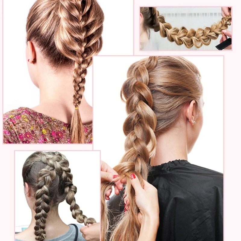 Hair Braiding and Styling Tool DIY Weave Braider Roller Hairs Accessories Perfect for All Hair Types and Occasions for Women