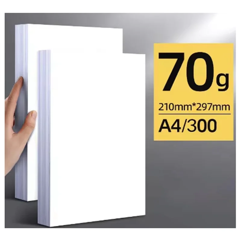 

【Price Drop !!】A4 Paper Printing Copy Papers, 70G Wood Pulp, White 300 Sheets For Office And Student Use