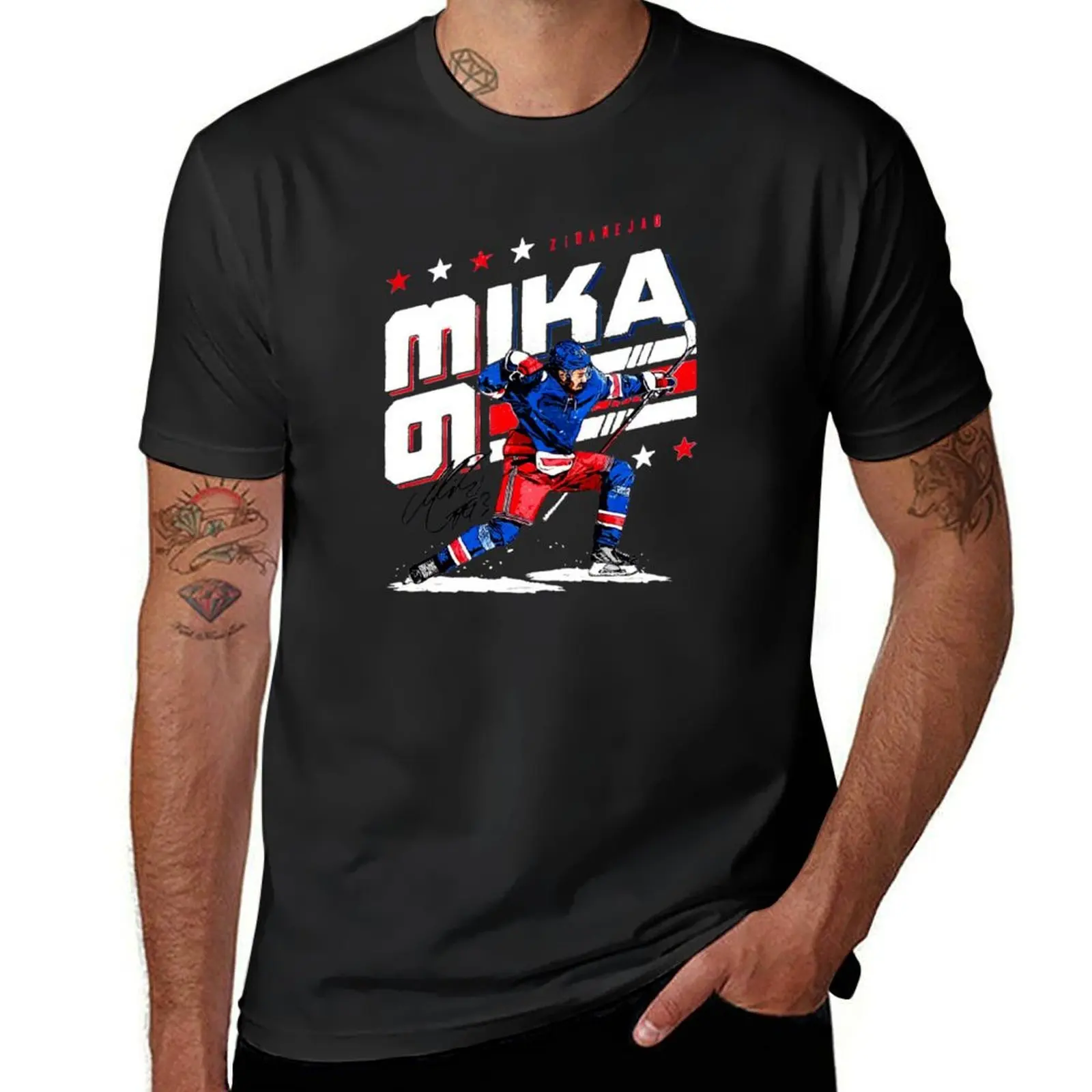 Mika Zibanejad T-Shirt boys whites Aesthetic clothing men clothes