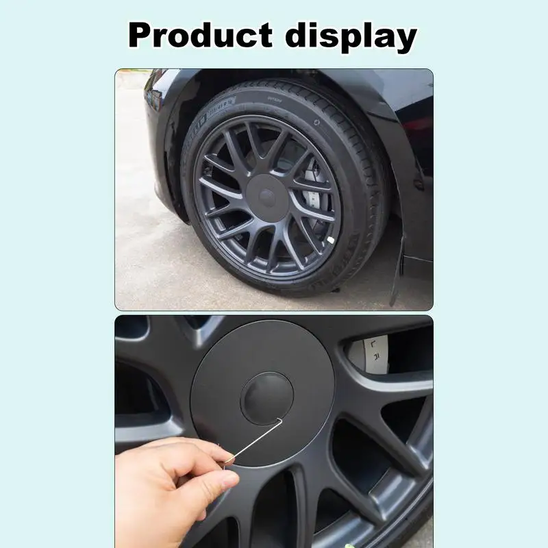 4PCS Hubcap 18-Inch Screw Caps Stylish Modify Accessories With Disassembly Tool For Automotive Wheel Center For Tesla Model 3