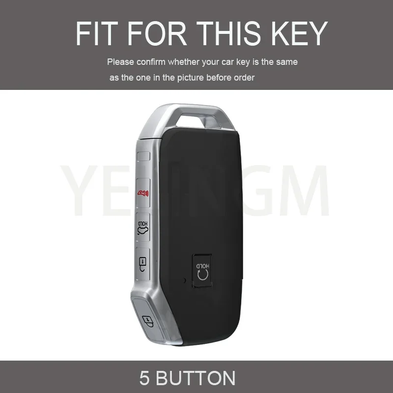 5 Buttons TPU Car Smart Key Case  Key Cover For Kia Telluride SX 2021 Sportage R 2022 K5 GT Line 2021 Seltos 2020 Shell Fob Bag