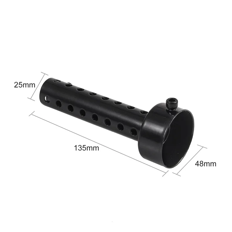 2PCS 48mm Motorcycle Exhaust Can Pipe Muffler DB Killer Silencer Muffler Baffle Black Universal Motorcycle Accessories