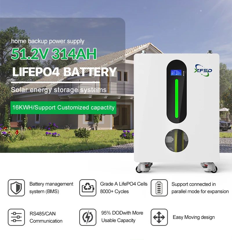 Eu Stock 10kwh 15kwh Lifepo4 Lithium Iron Phosphate Battery 51.2v 48v 100ah 200ah 300ah Solar Battery Home Energy Storage System