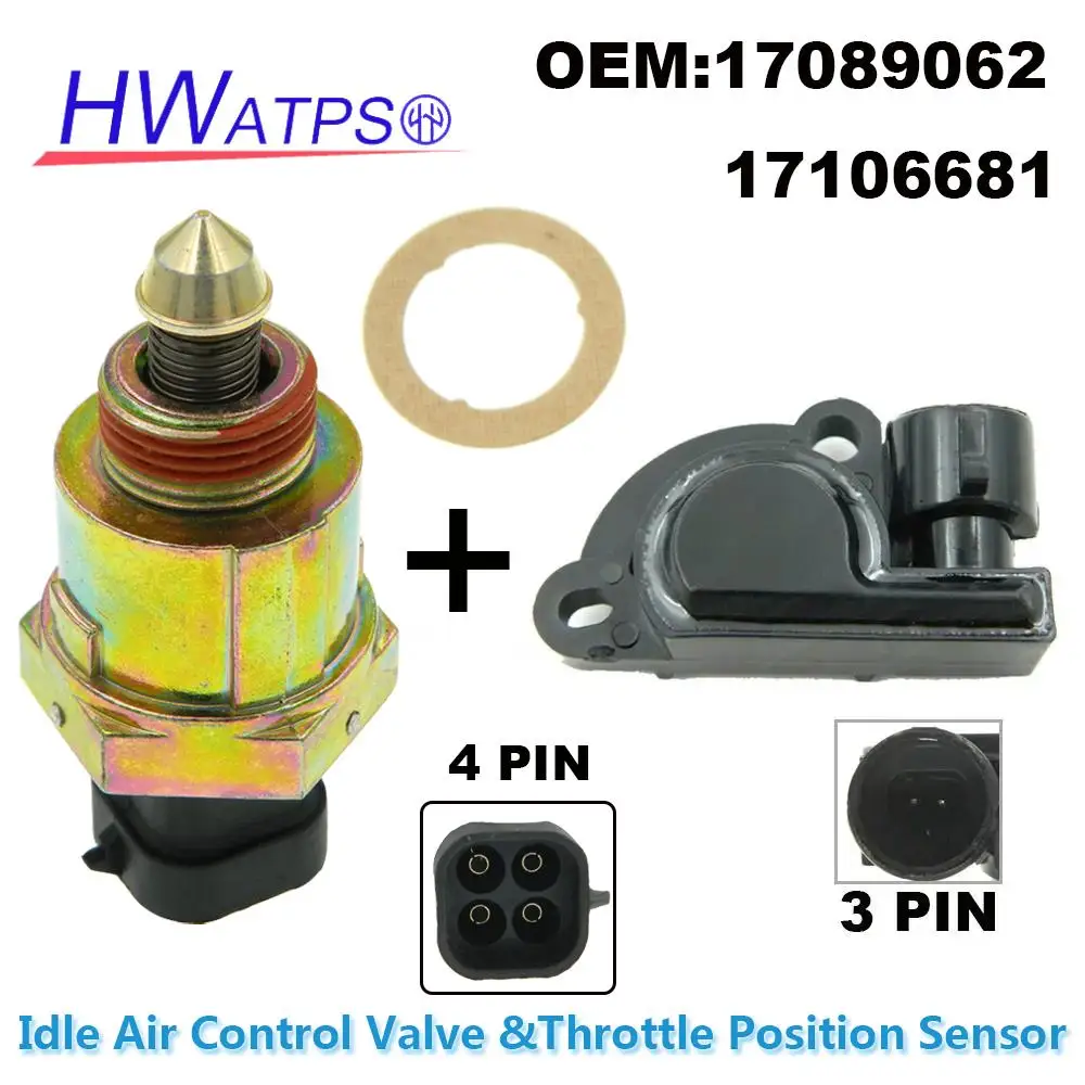 17089062 17106681 For Chevrolet C1500 C2500 Isuzu Pickup GMC Pontiac Oldsmobile Idle Air Control Valve &Throttle Position Sensor