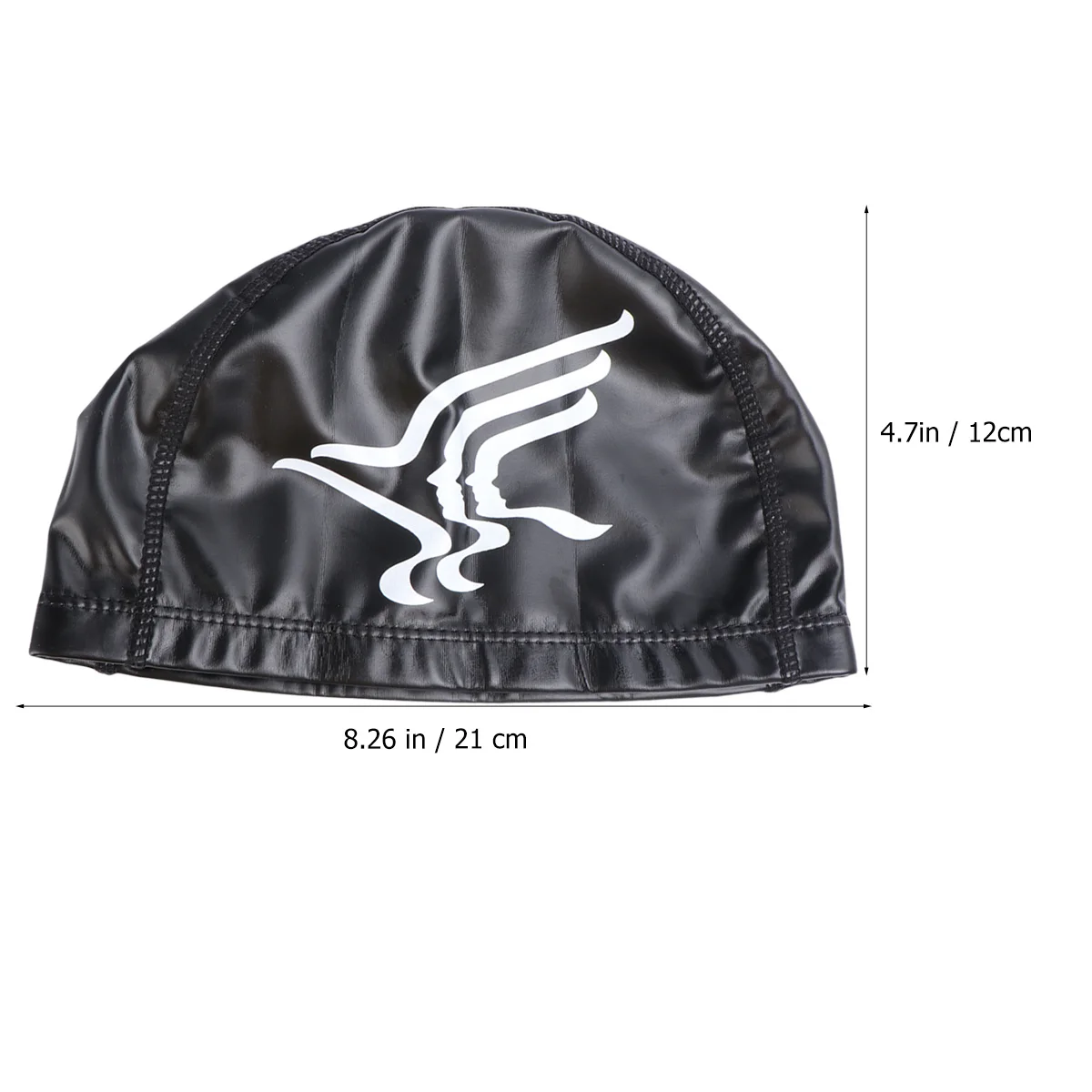 قبعة سباحة مرنة ناعمة مقاومة للماء للنساء والفتيات خفيفة الوزن للحماية من الأشعة فوق البنفسجية مع غطاء للأذن لتخفيف تعب الرأس والشعر