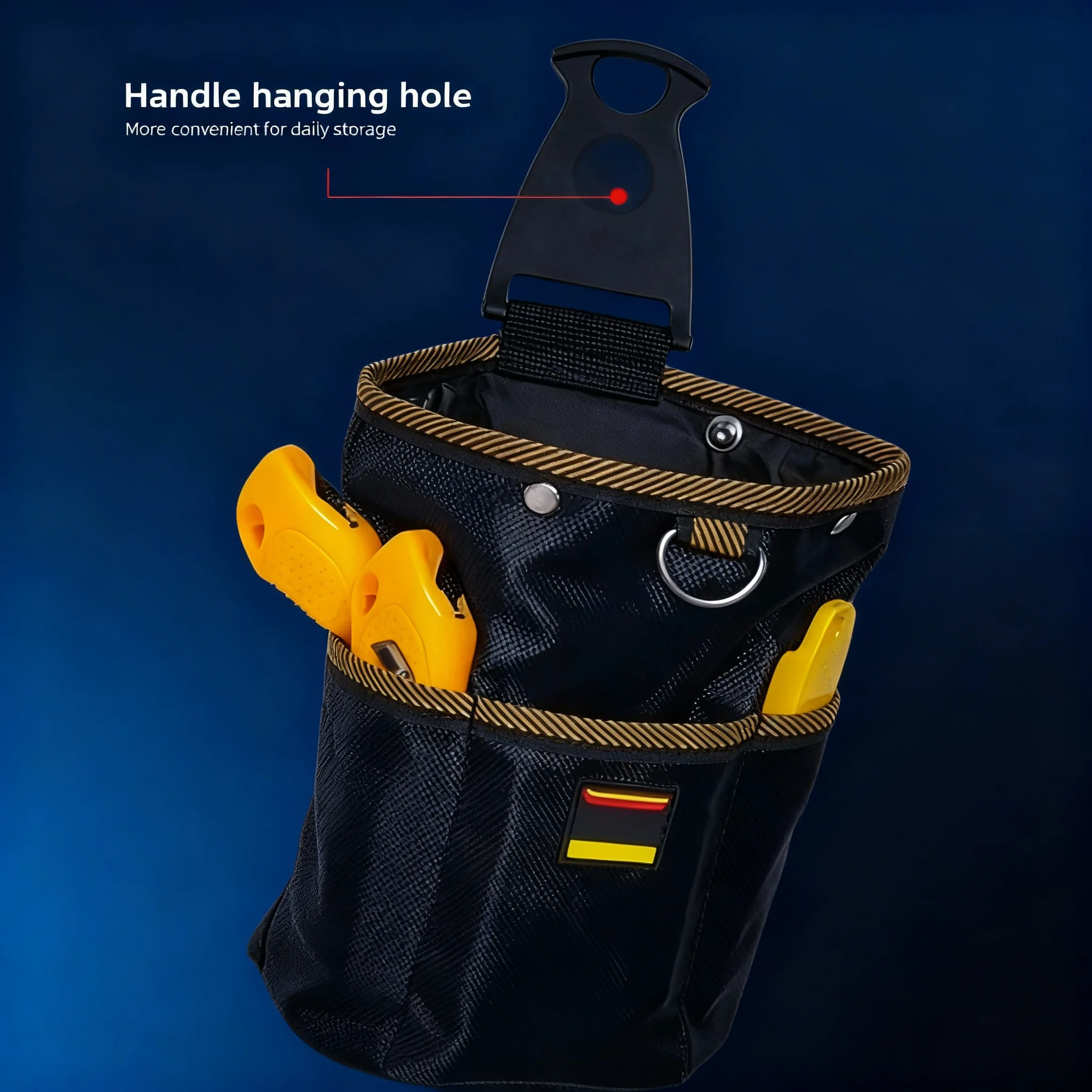 Oxford Cloth Tool Storage Bag With Buckle Rotatable Quick-hanging Waist Tool Bag For Nail Screw Electrician Woodworking Organize