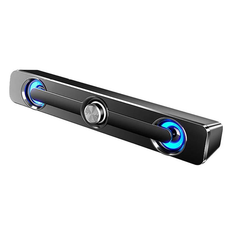 Salange pc barra de som bluetooth usb com fio alto-falantes barra alto-falante estéreo para projetor computador portátil telefone computador 3.5mm aux alto-falante