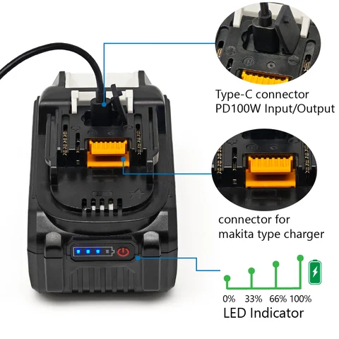 Аккумулятор TPCELL BL1880B 18В 8/10 Ач Li-ion — детальный вид товара