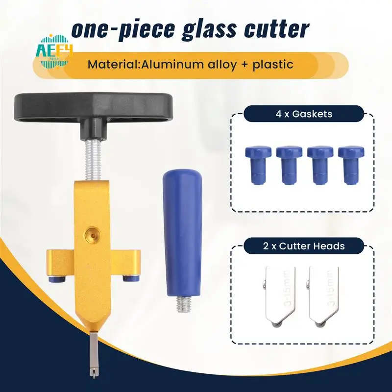 

AEE4- Tile Glass Cutting One-Piece Cutter Portable Multifunctional Tool 2-In-1 Multifunctional Hand Tool