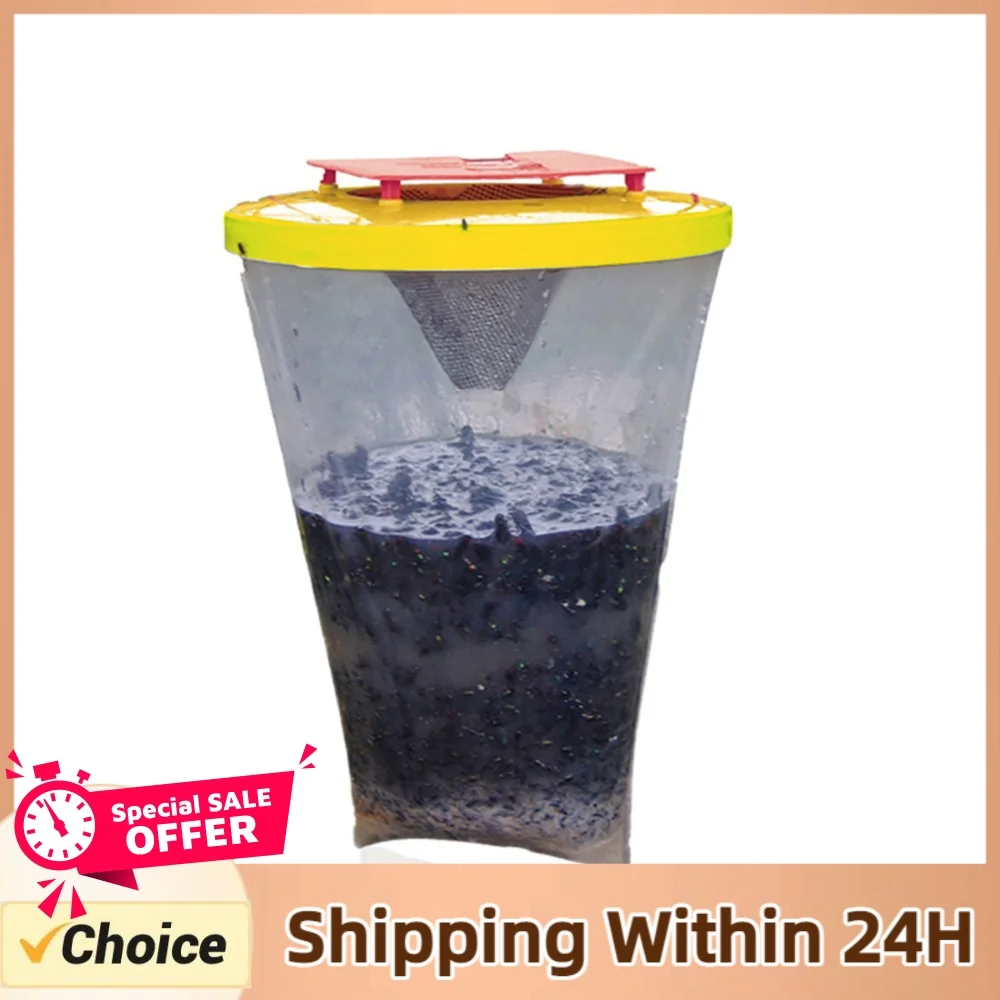 Fly Trap Disposable Flies Catching Bag Hanging Fly Wasp Insect Killer with Bait for Parks/Canteens/Restaurants/Farms Outdoor
