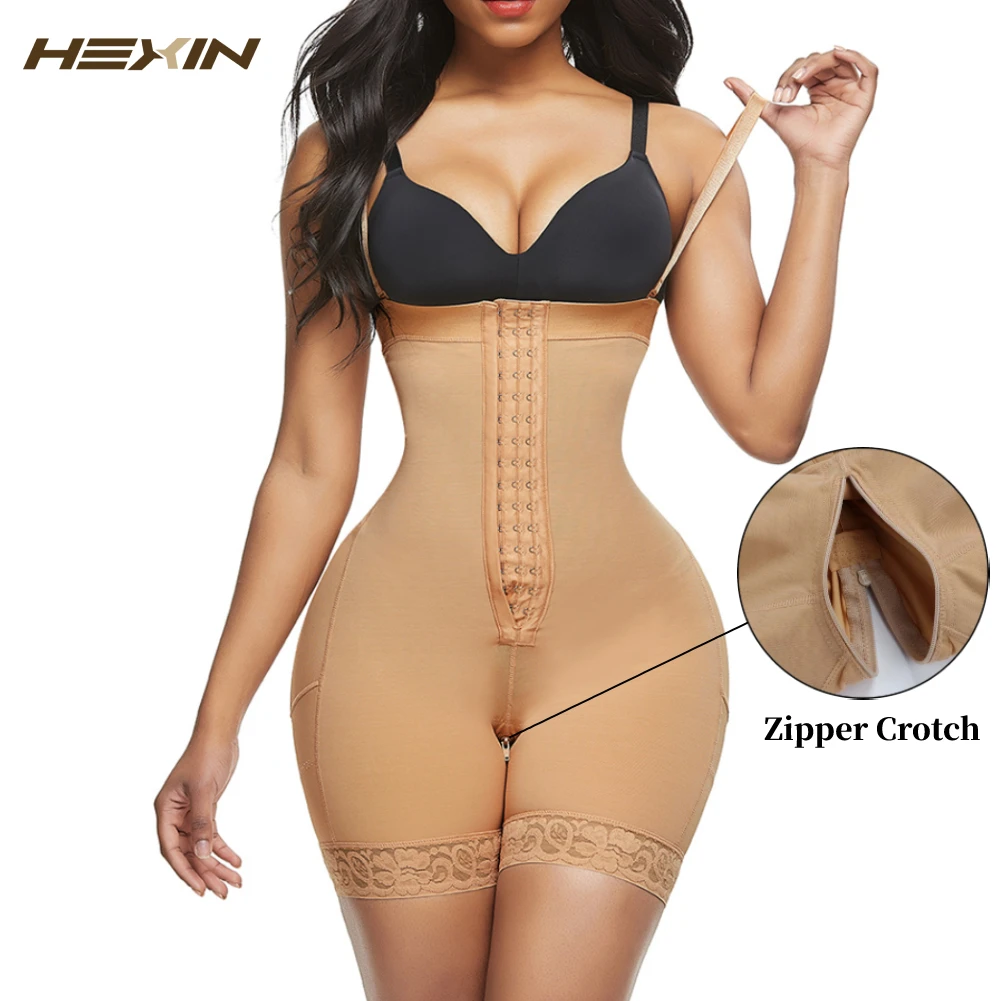 Colombianas Waist Trainer Body Shaper Tummy Slimming Flat Belly Postpartum Girdle Shapewear Push Up Butt Lifter Corset