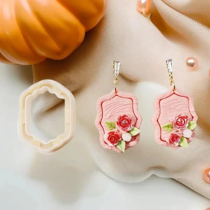 Frame Shape Polym Er Clay Cutters Embossing Clay Cutters For Earrings Jewelry Making DIY Hand Tools