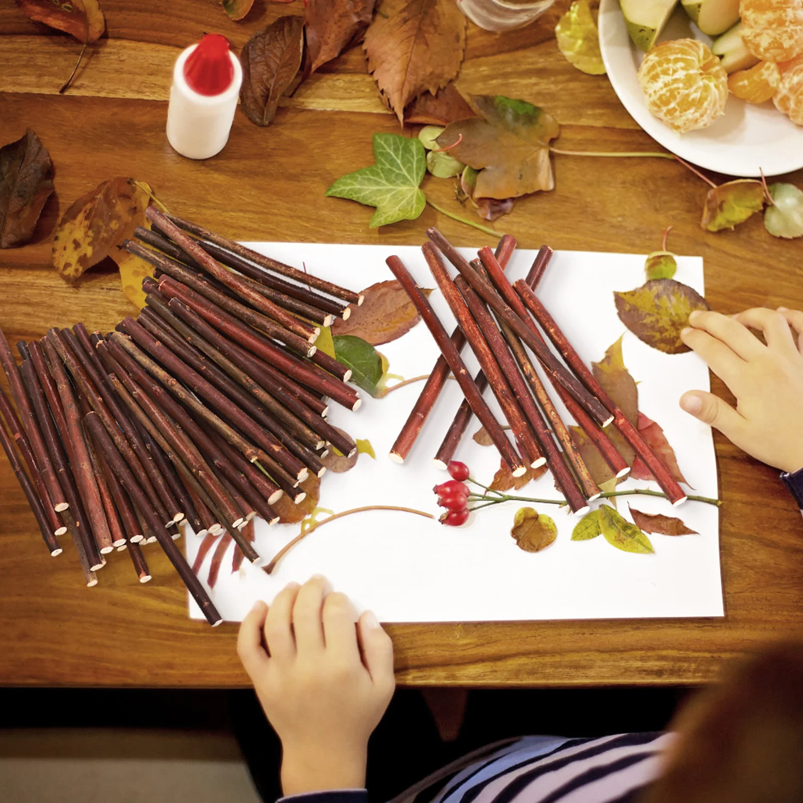 Projects Crafting Filler Log Handmade Materials Long Sticks Simple Dark Brown Wood