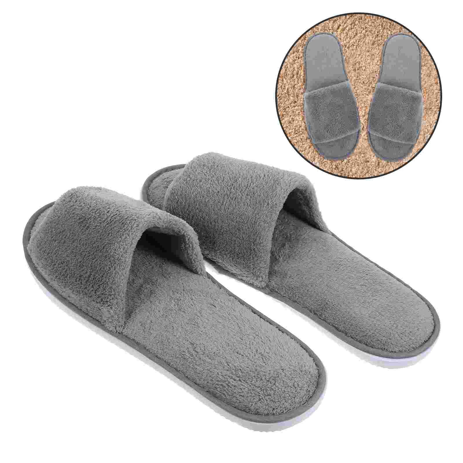 Slippers Indoor Travel for Women Non Slips Hotel House Guests Winter Scuff Non-slip Bridesmaid