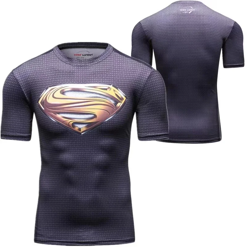 2024 Summer Popular Luxury Iron Man Superman Batman Spider-Man Ant-Man Marvel Hero 3D T-Shirt Loose Fashion Men\'s 3DT-Shirt