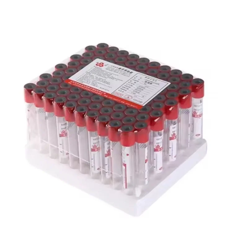 

100pcs 3ml 5ml 10ml Disposable Vacuum Blood Collection Plain Tube Without Additive Red Tube Laboratory Consumables PRF Tubes