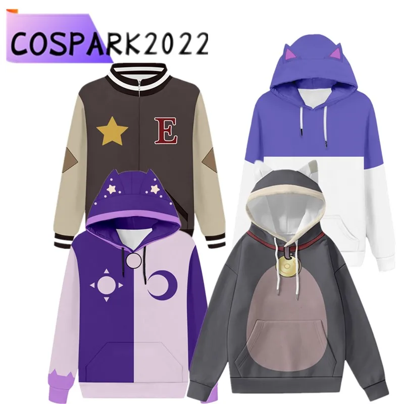 Adult Owl Cartoon House Luz Noceda Costume Gus King Cosplay Hoodie Men Women Casual Baseball Jacket Coat Hooded Sweatshirt