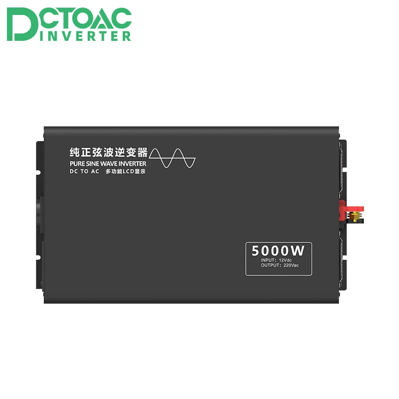 Imagem -05 - Inversor de Onda Senoidal Pura Fora da Grade Inversor de Energia Inteligente 5000w 12v 24v 36 48v 60v 72v 84v dc a 110v 220v ac