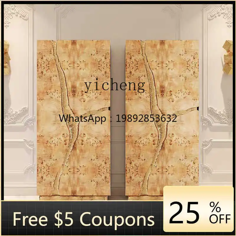 GZ   wine cabinet integrated metal high vertical cabinet against the wall villa luxury home restaurant side cabinet
