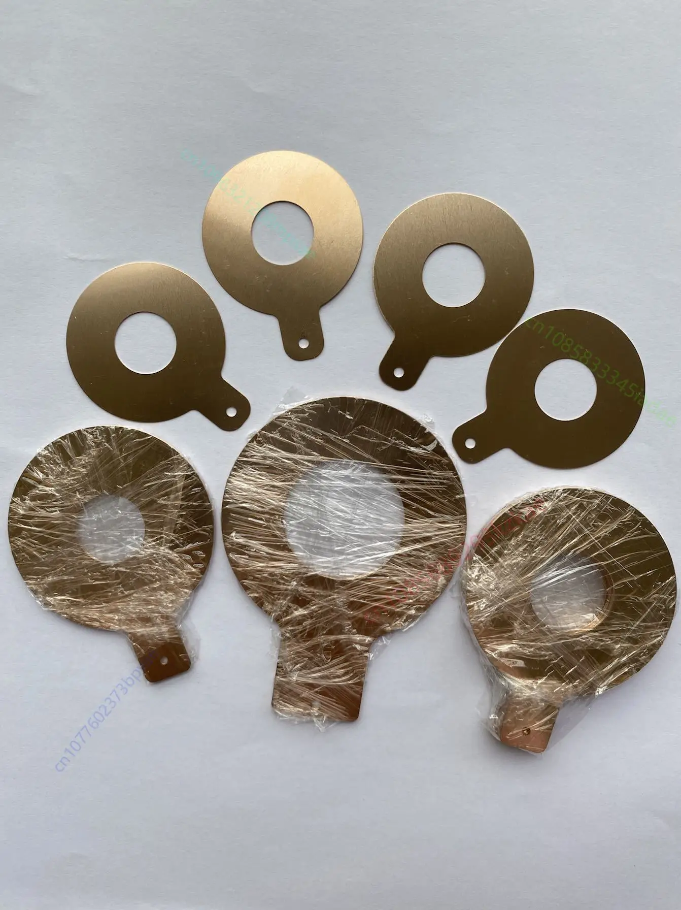

10pcs Transducer Copper Sheet Ultrasonic Mask Machine Generator Electrode Sheet Piezoelectric Ceramic Sheet