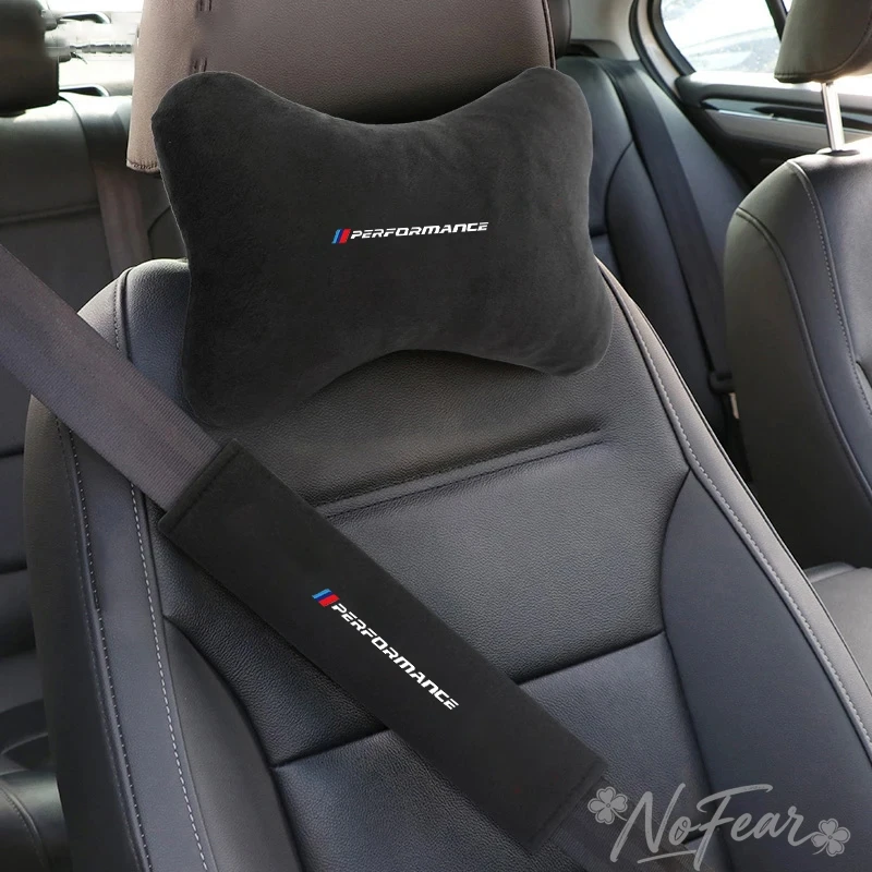 Modische Auto-Nackenkissen Kopfstütze Schulterpolster für BMW Performance X1 X3 X4 X5 E46 E90 F20 E60 E39 F10 M1 M3 M5 M6 E87