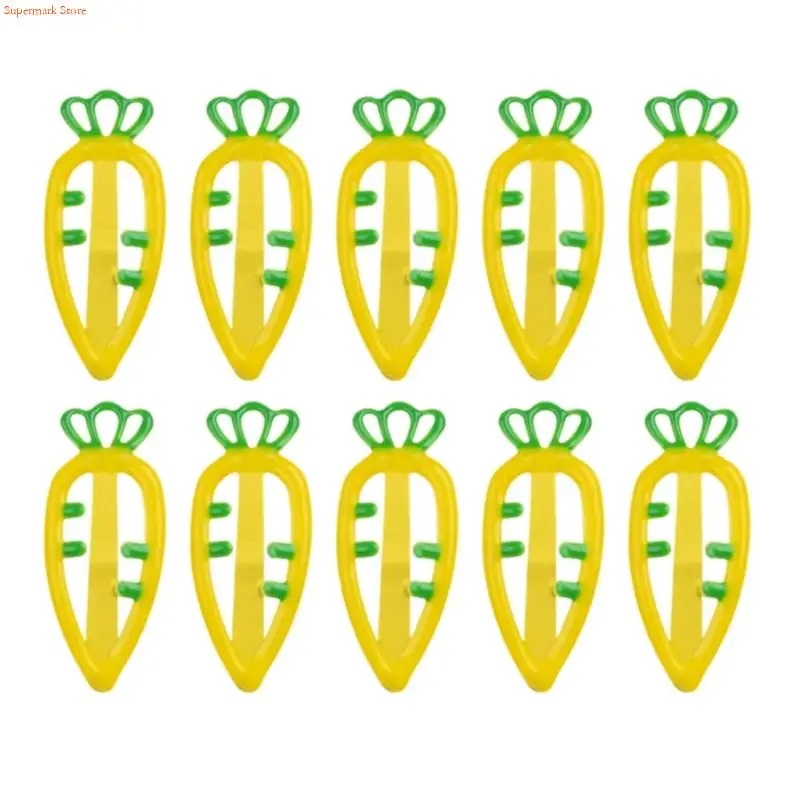 Q5WE Unique Haipin Carrot Barrettes Side Clip Hair Clip Lovely Casual Wear Hairpin