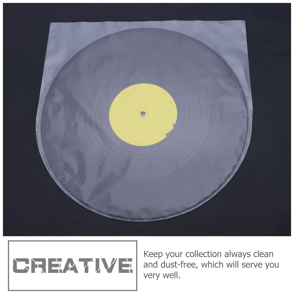 

100 Pcs Anti-static Record Bag Sleeves for Vinyl Storage Holder The Album Cover