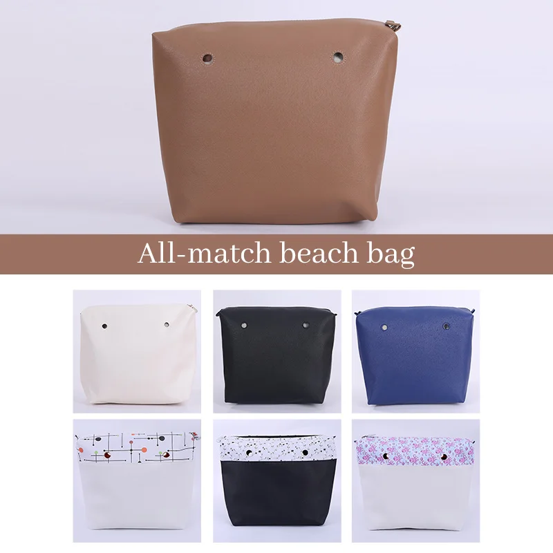 Classic Solid Waterproof Insert PU Inner Lining Insert Zipper Pocket For Obag Mini Lining Insert Handbag Package Accessories