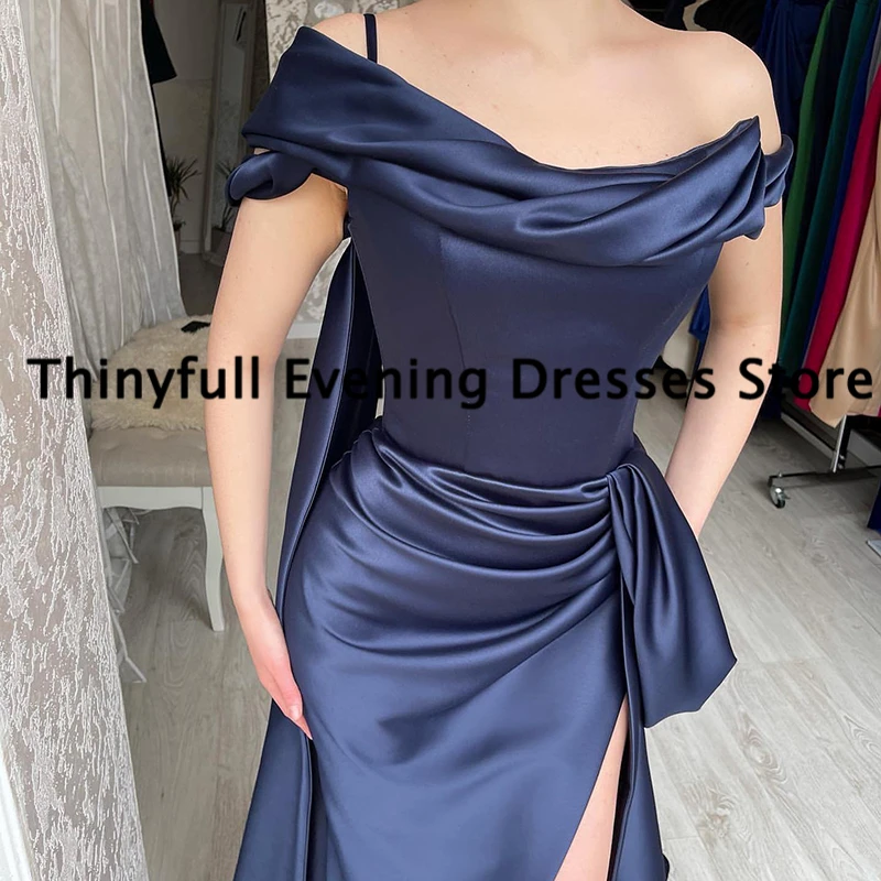 Thinyfull Sexy Mermaid Prom Dresses 2023 Off The Shoulder Evening Dress Saudi Arabia High Split Cocktail Party Gowns Custom Size