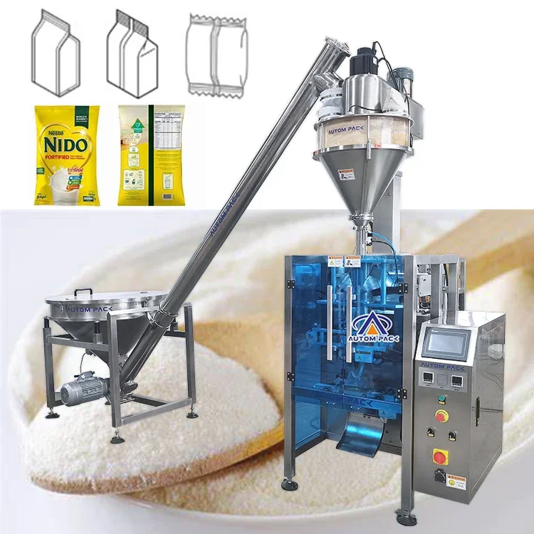 Factory Price Fully Automatic 100g 500g 1kg 2kg 5kg Maize Flour Corn Wheat Flour Detergent Powder Filling Packing Machine