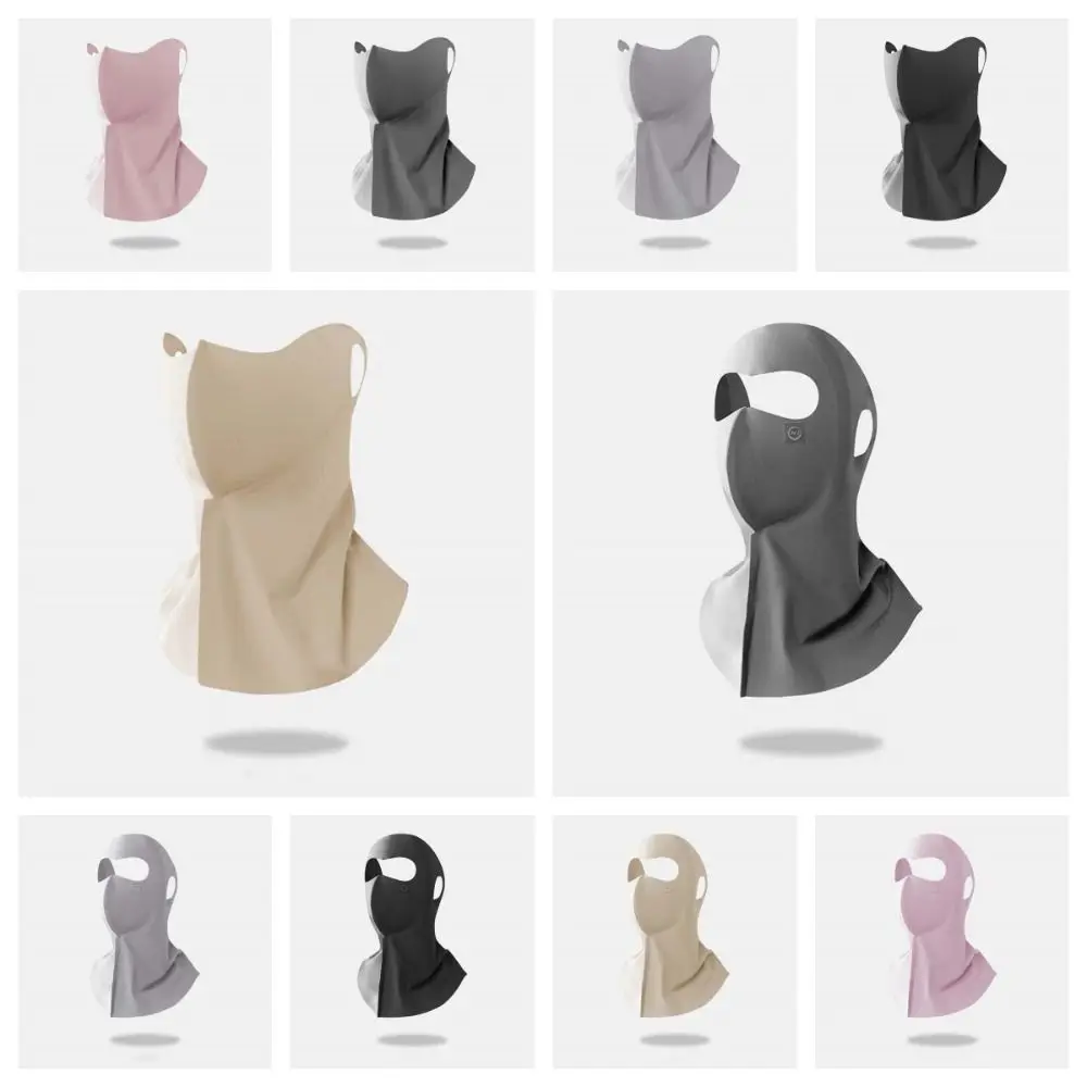 قناع مريح بدون أثر UPF50+ الواقي من الشمس، قناع مرن للحماية من الأشعة فوق البنفسجية بفتحة صغيرة قابل للتنفس، وجه رقيق للحماية من الشمس على الشاطئ