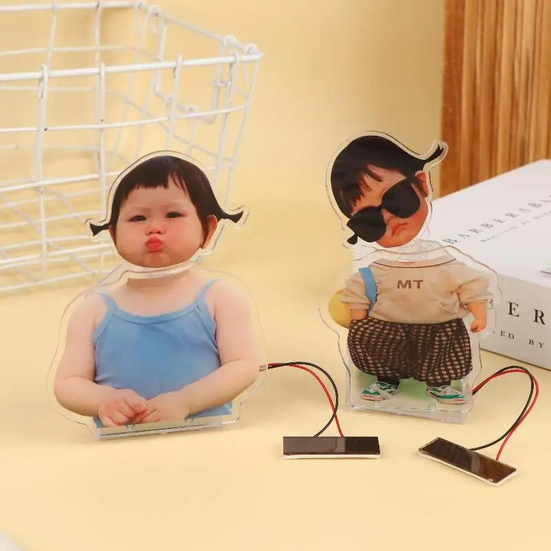 1 قطعة علامة الإعلان شريط لاصق تلقائيا الإبداعية موجة كهربائية هزة عرض حامل داعم