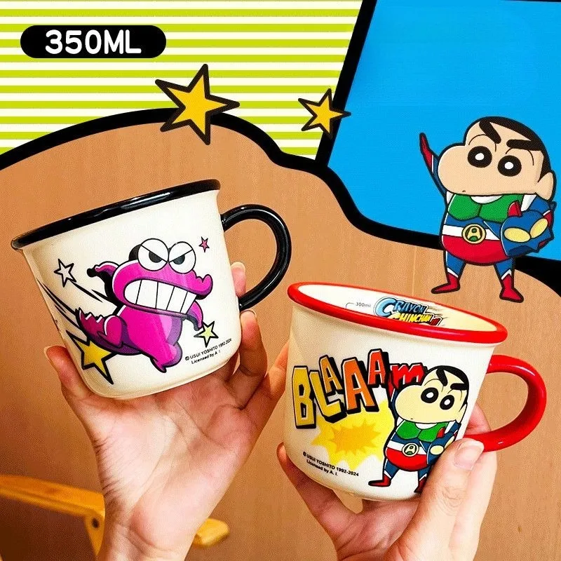 

Crayon Shin-chan Cup Cute Cartoon Creativity Dormitory Student Ceramic Water Cup New Household Milk Coffee Couple Breakfast Cup