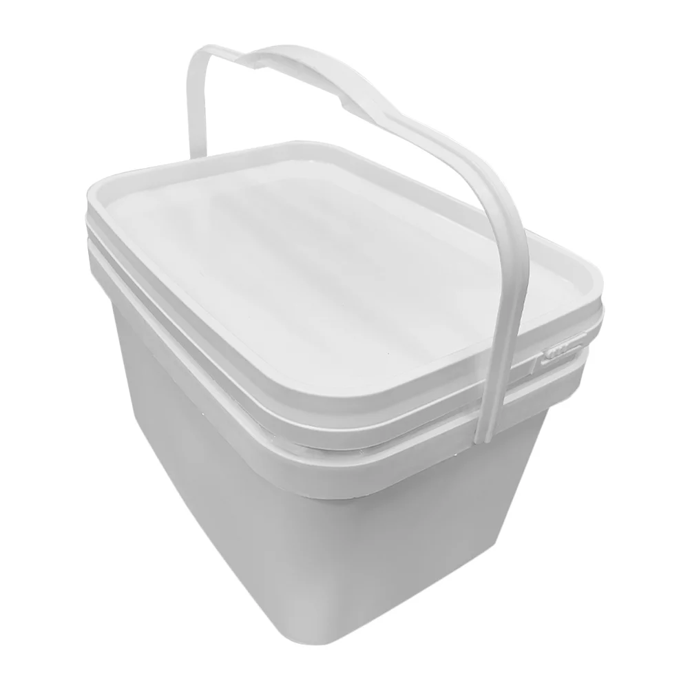 Paint Bucket Favor Containers Coating Empty Plastic Storage White With Handle