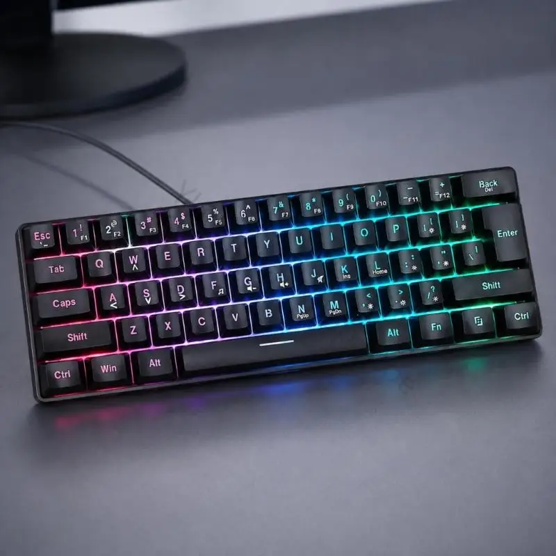 96BA Portable 60% Mechanical Gaming Keyboard for Desk Typing and Laptop Use Daily
