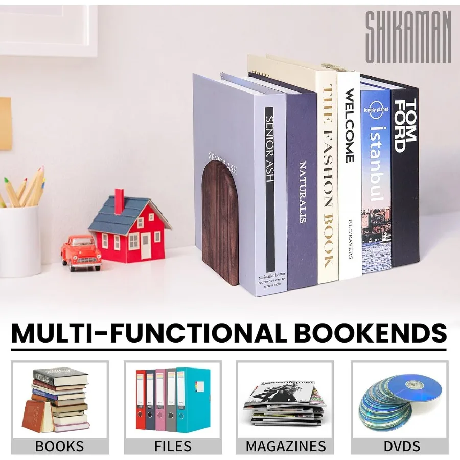 Podpórki do książek 1 para drewnianych podpórek uniwersalne ekonomiczne podpórki do książek