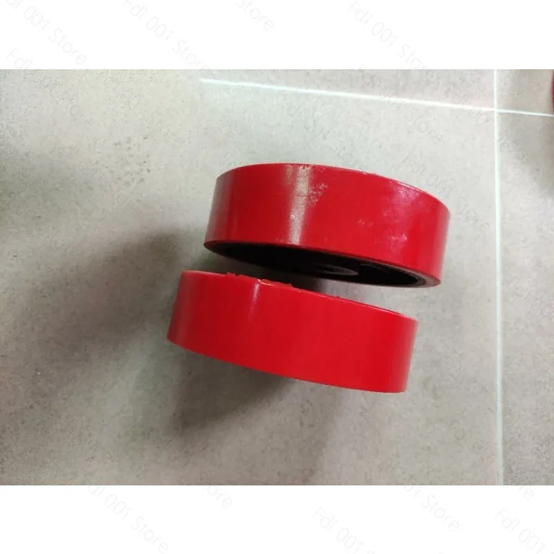 10 inch - polyurethane wheel PU iron core rubber active drive keyway rubber industrial caster  1pc