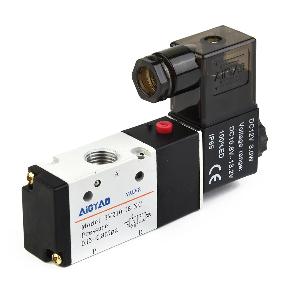 Practical Durable High Quality New Solenoid Valve 0.15-0.8MPa 1/4 PT Air Pneumatic 1PC 2 Position 3 Way 3V210-08