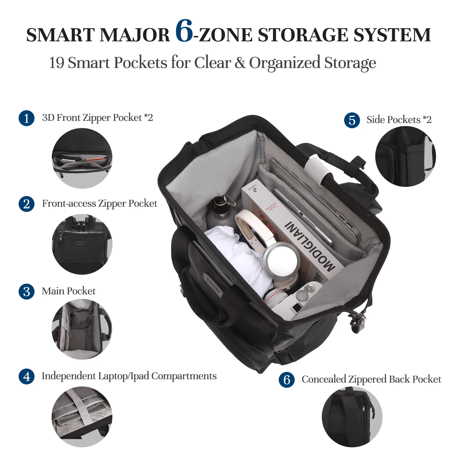 Timeet 15.6 Polegada/17 Polegada mochila portátil dos homens de carregamento usb mochila viagem grande capacidade à prova dwaterproof água saco bagagem negócios