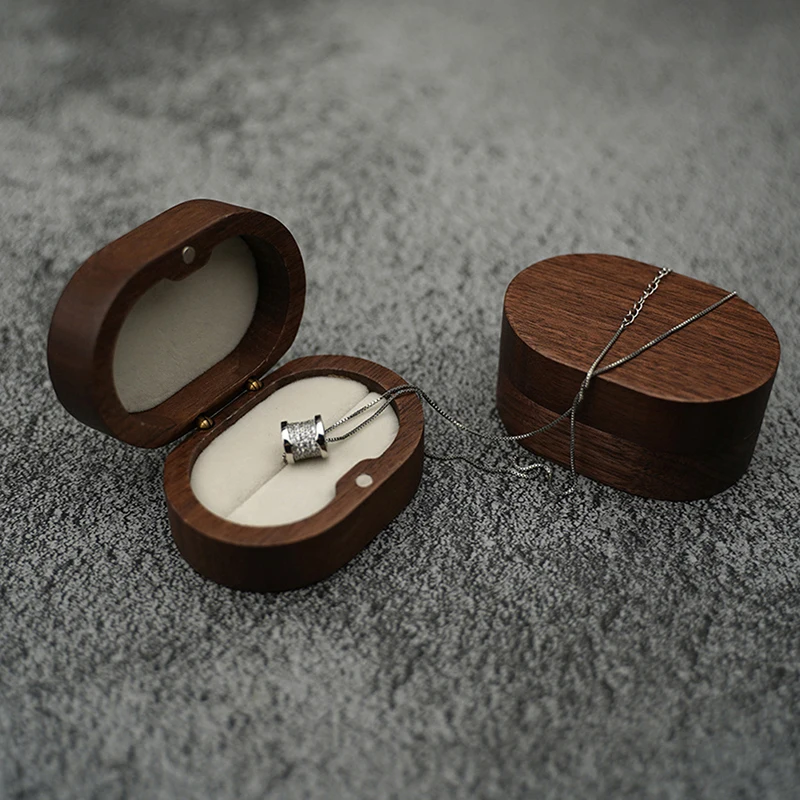 Rustic Wedding Ring Box Wedding Valentine Engagement Anniversary Ceremony Jewelry Ring Holder