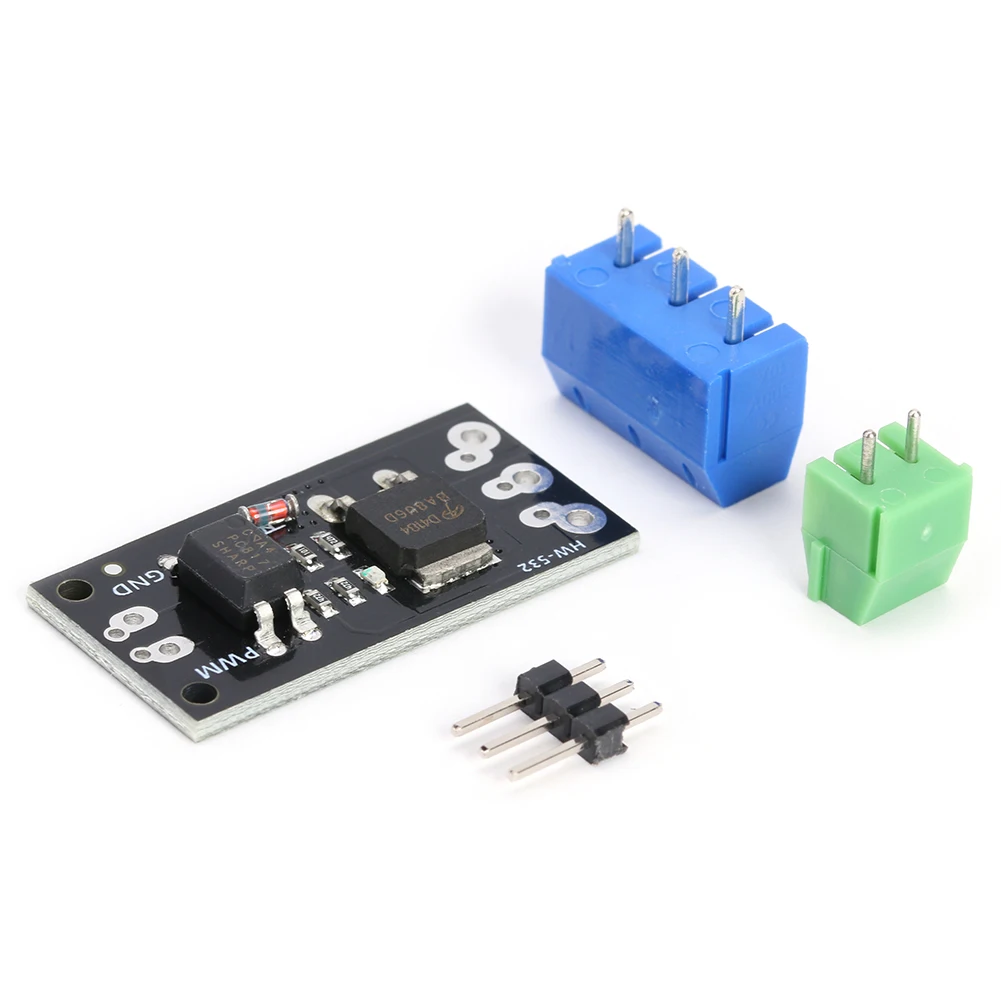 HW-532A 50A FET Module D4184 DC5-40V PWM Speed Regulation Optocoupler Isolation Relay Board for MCU Motor Solenoid Valve Control