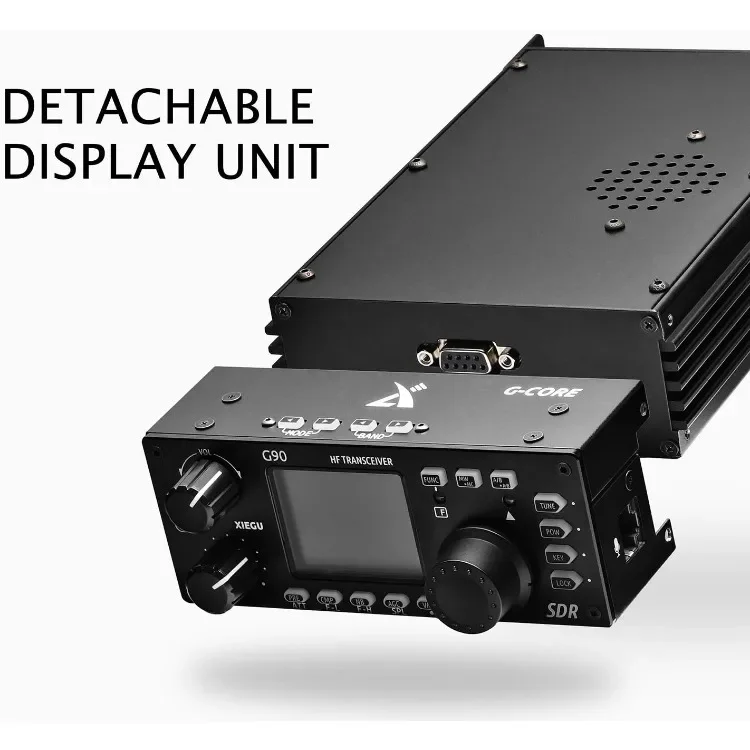 Christmas.G90 HF Radio Transceiver 20W SSB/CW/AM/FM SDR Structure with Built-in Auto Antenna Tuner