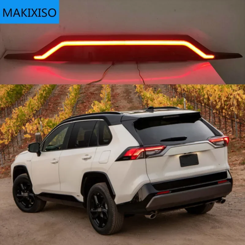 

For Toyota RAV4 RAV 4 2019 2020 Car LED Rear Fog Lamp Brake Light Dynamic Turn Signal Reflector Rear Bumper Trunk Tail Light