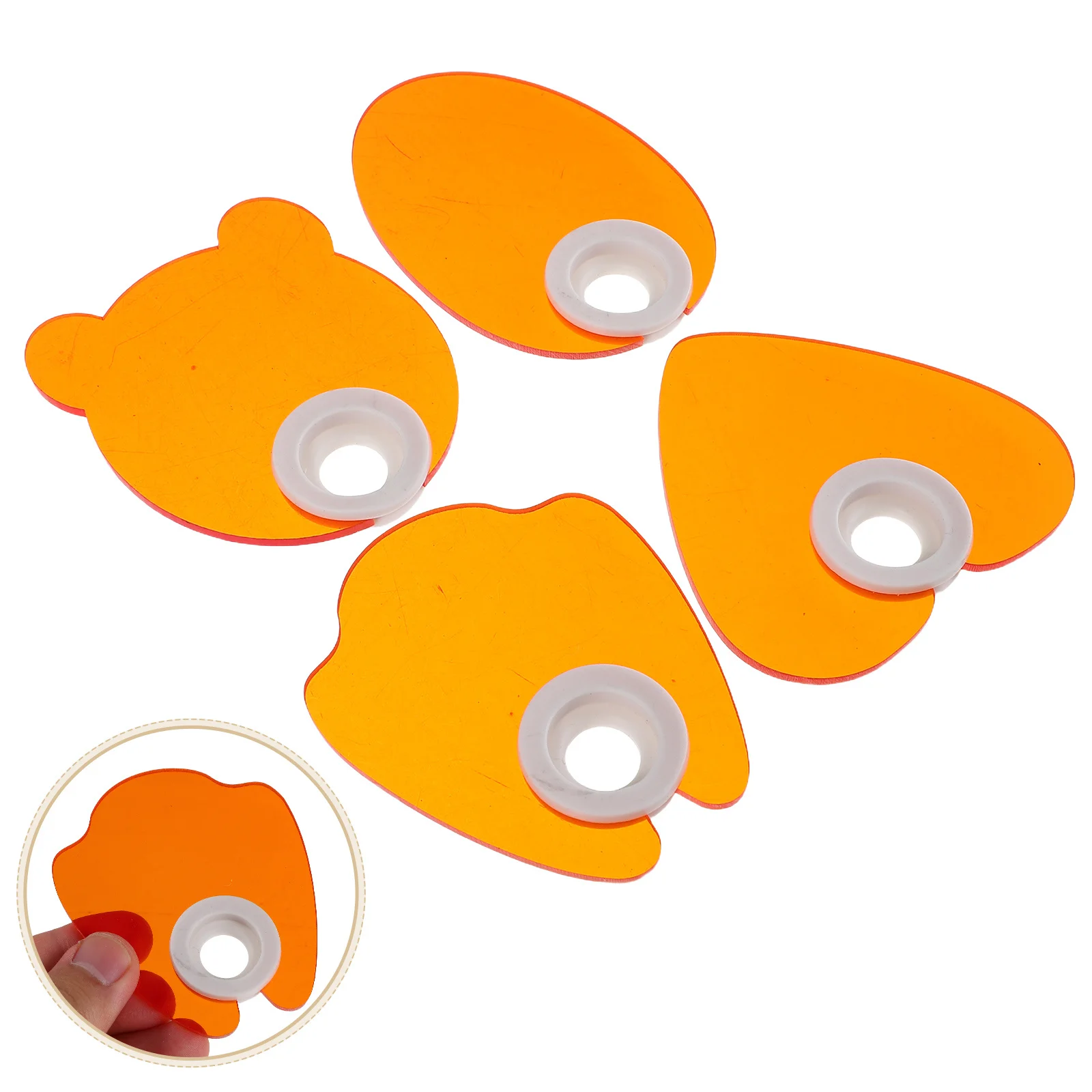 

4pcs Nail Lamp Shield Acrylic Blue Light Blocking Filter For Manicure Curing Lamps Eye Protection Portable Replaceable Shield