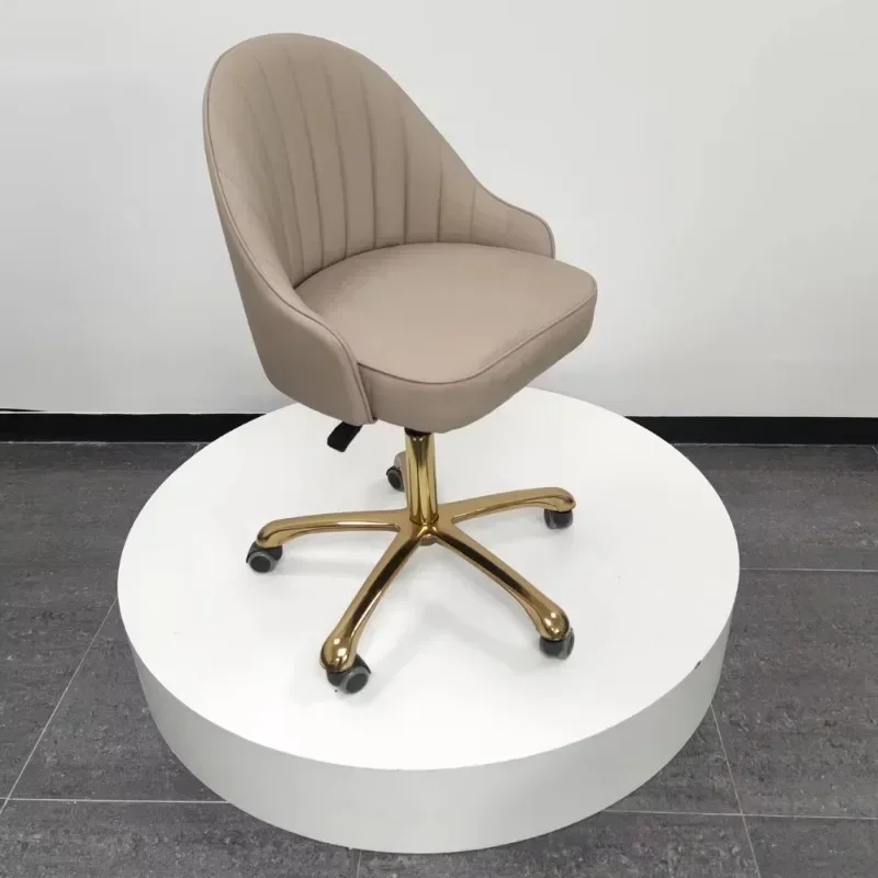 

Beauty Salon Furniture Adjustable Height Pedicure Stool Technician Chair With Backrest